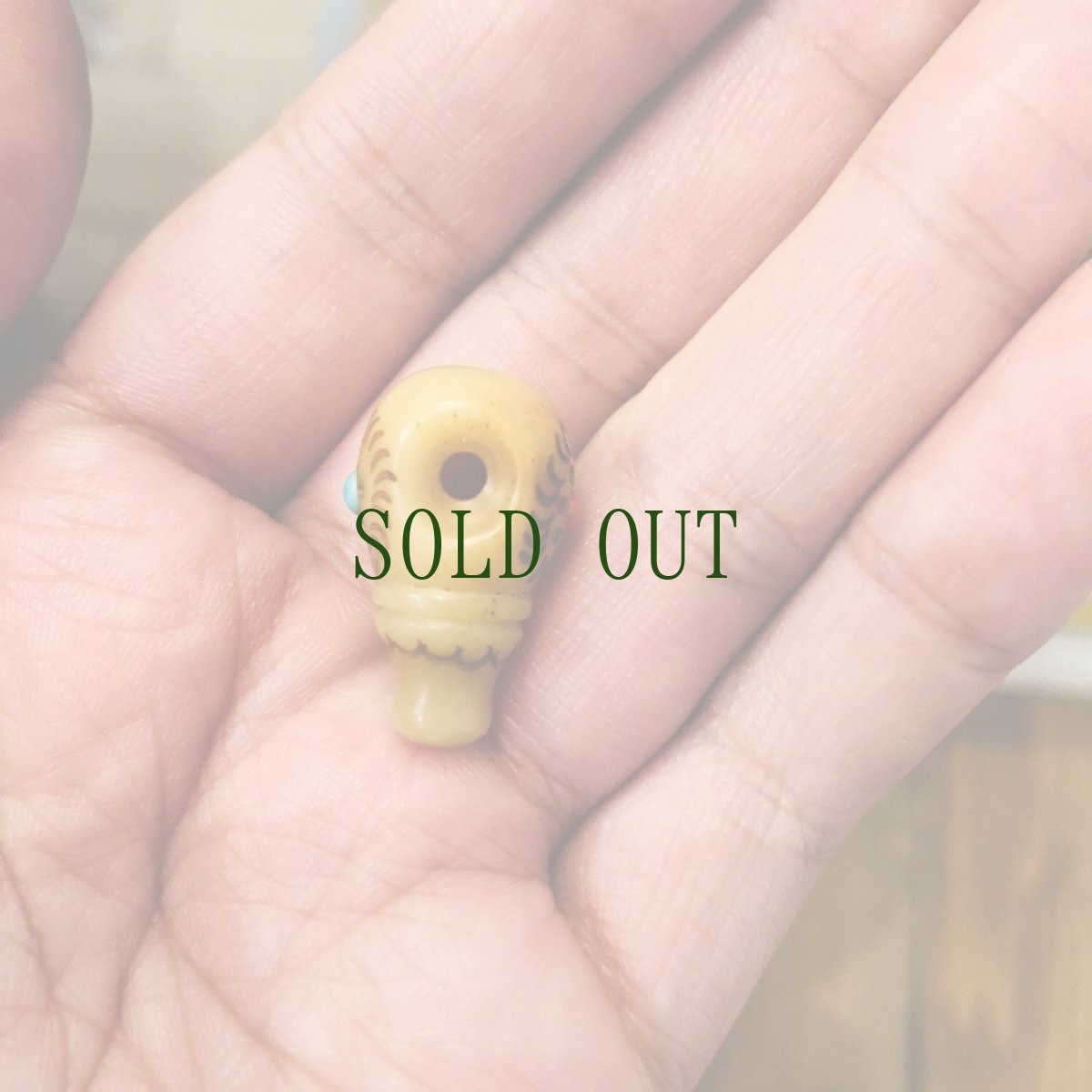 画像6: グル玉　(御数珠・親玉)　チベタンＭＡＬＡパーツ　ヤク骨製　 (6)