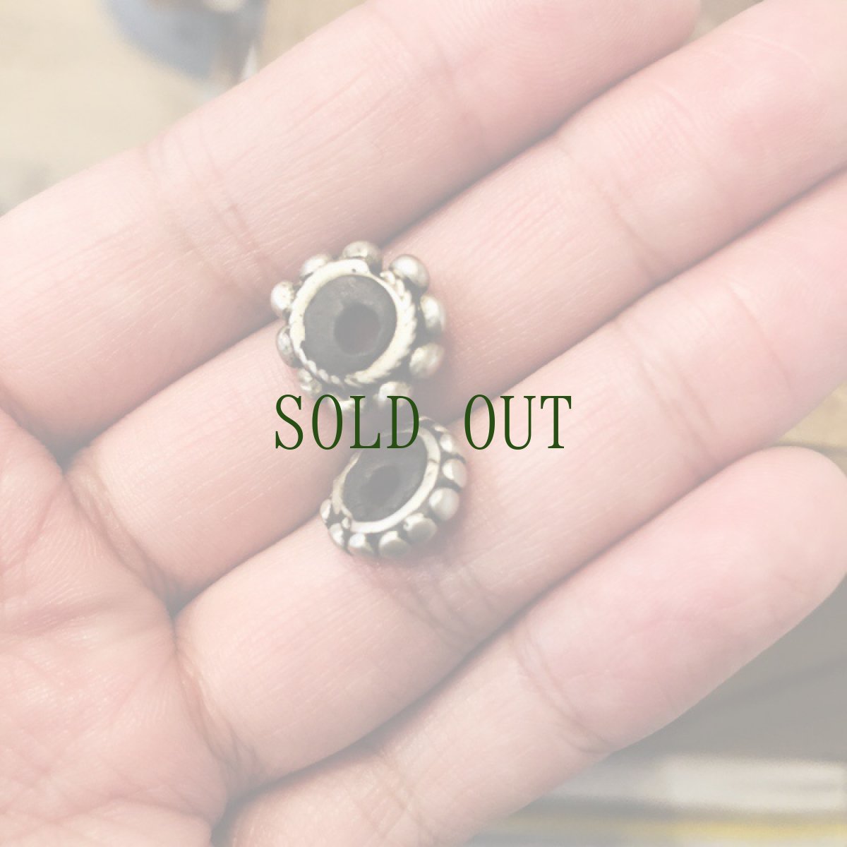 画像5: チベタンＭＡＬＡパーツ(数珠用飾り・差し玉)　1対（2個）　アンティーク (5)