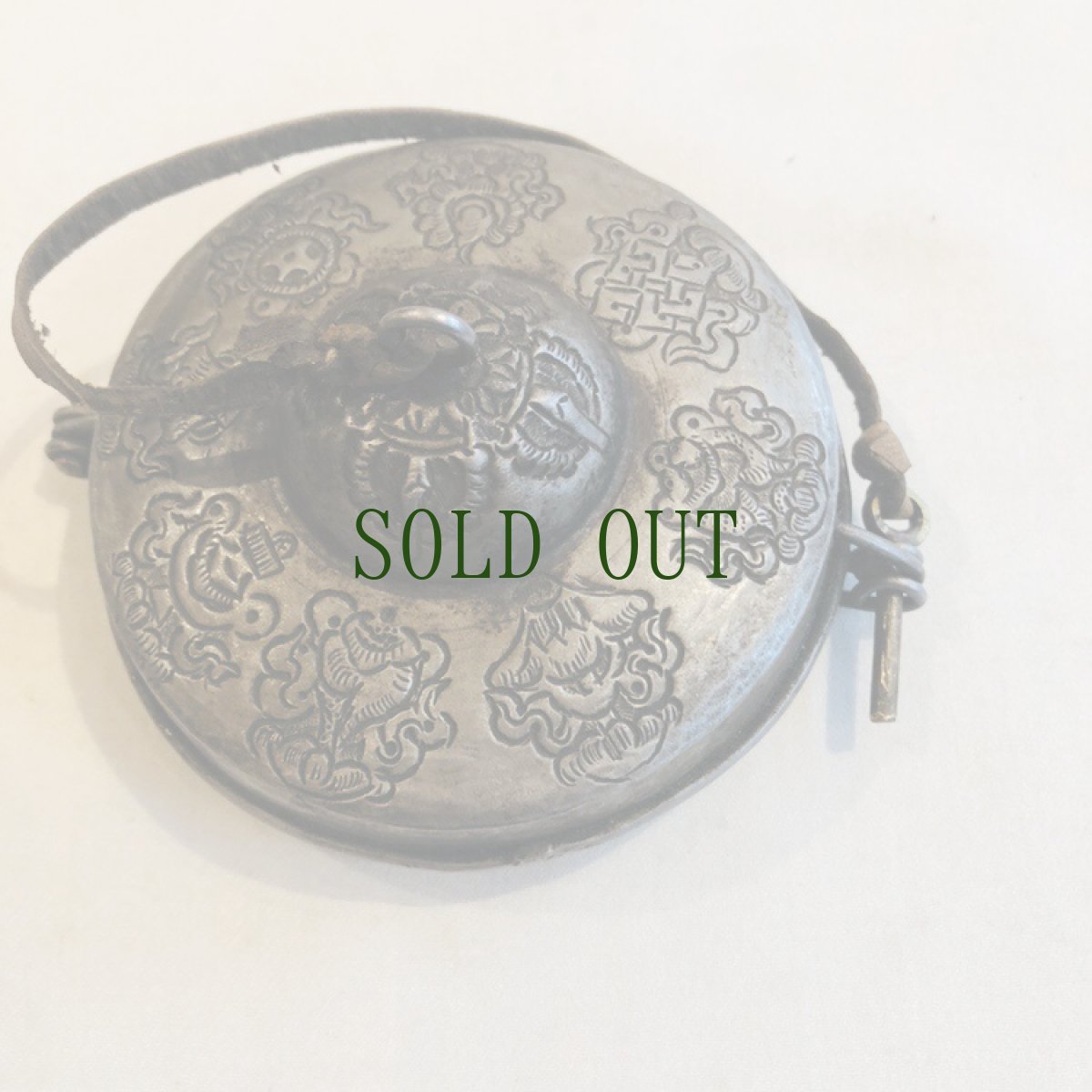 画像4: ティンシャ　(チベット仏教法具)　タシタゲ（八吉祥）　共箱付き・チベタンベル (4)