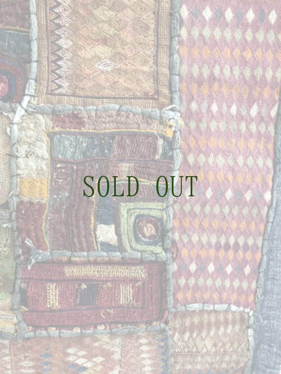 画像6: インド　グジャラート州　刺繍・ミラーワーク　パッチワーク　（178×110ｃｍ）・アンティーク (6)