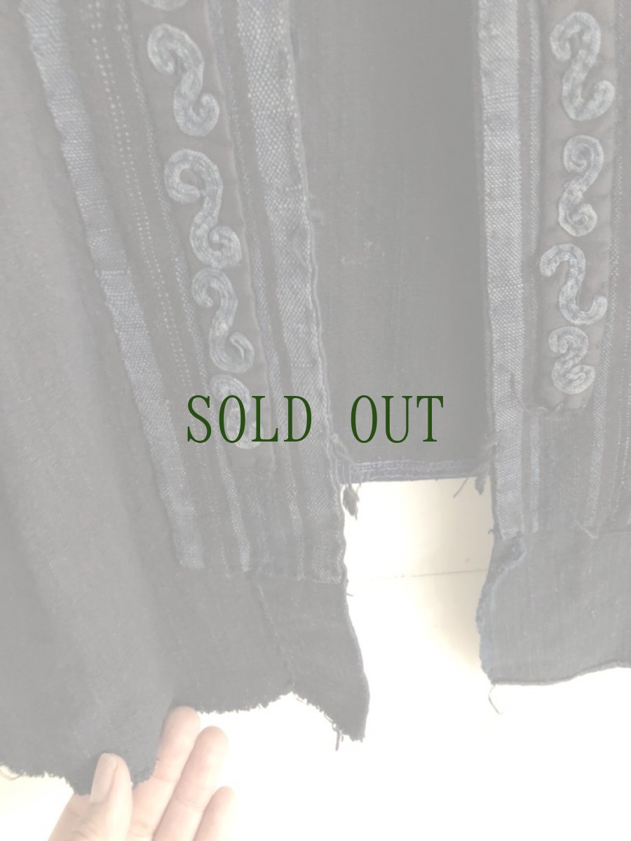 画像7: 貴州省施洞苗族(shi dong ミャオ)　アンティーク・ジャケット（木綿・藍染） (7)