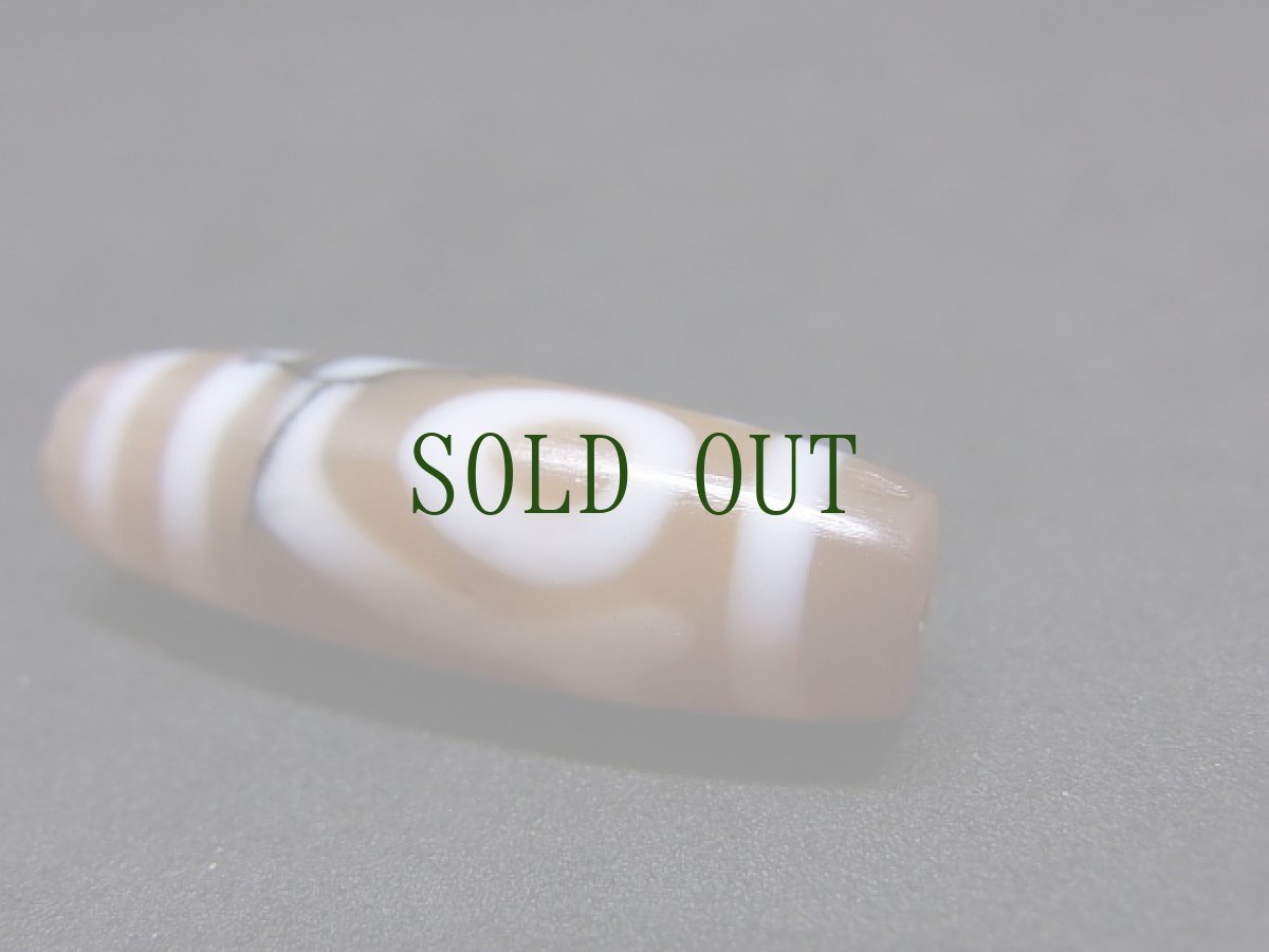 画像5: 古代ジービーズ（ancient dzi mig ni pa ）老二眼天珠・黒朱砂・オリジナル・シャンシュン王朝期 (5)