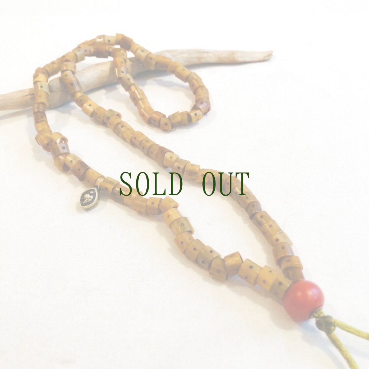 画像2: タカの骨の御数珠(チベタンPongtra MALA) アンティーク  (2)