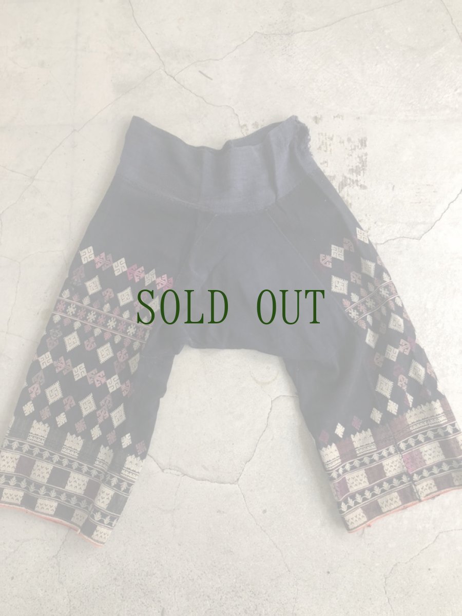 画像12: 雲南省金平瑶族（jing ping yao）　サルエルパンツ　（ビンテージ） (12)