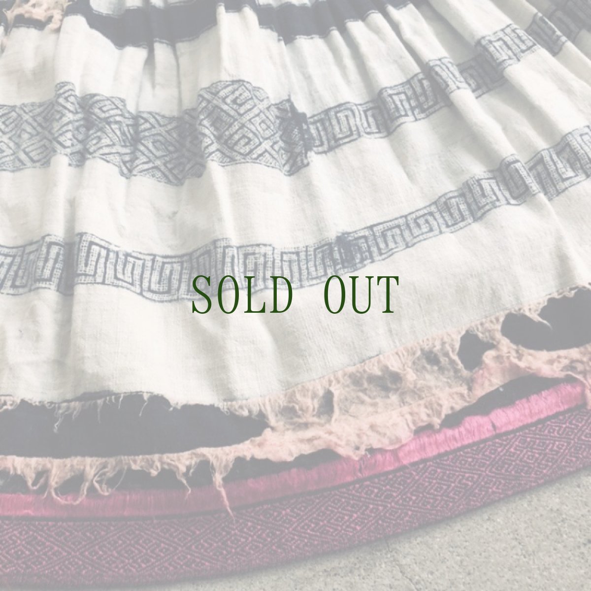 画像6: 広西省白裤子瑶族（ヤオ支族）　プリーツ巻きスカート　 (6)