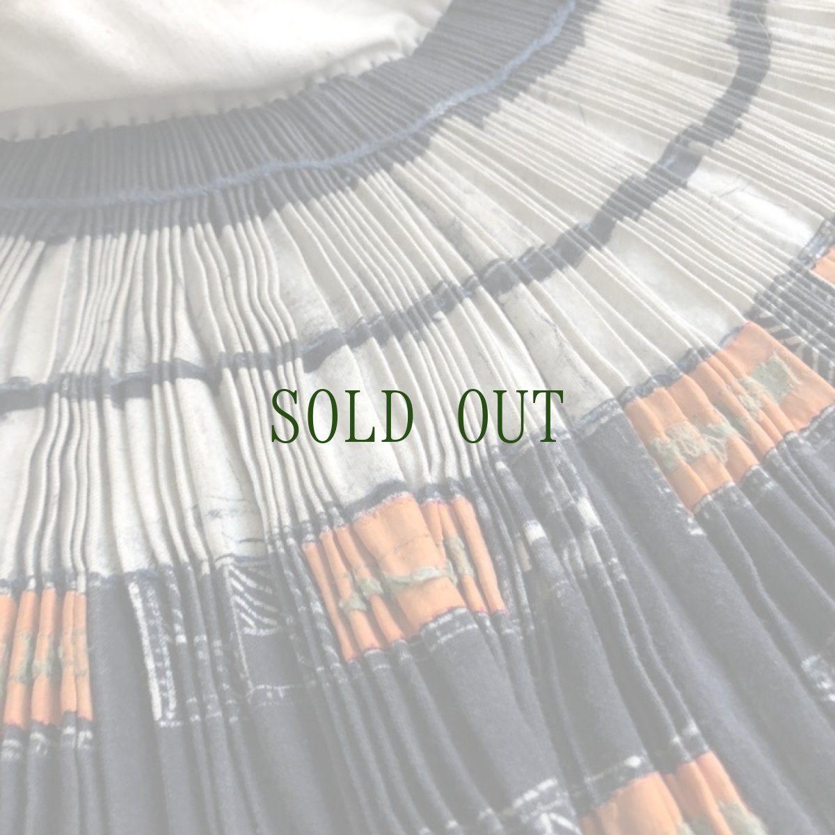 画像6: 鳥当ミャオ族　（貴州貴陽市鳥苗族）藍染プリーツ巻きスカート　 (6)