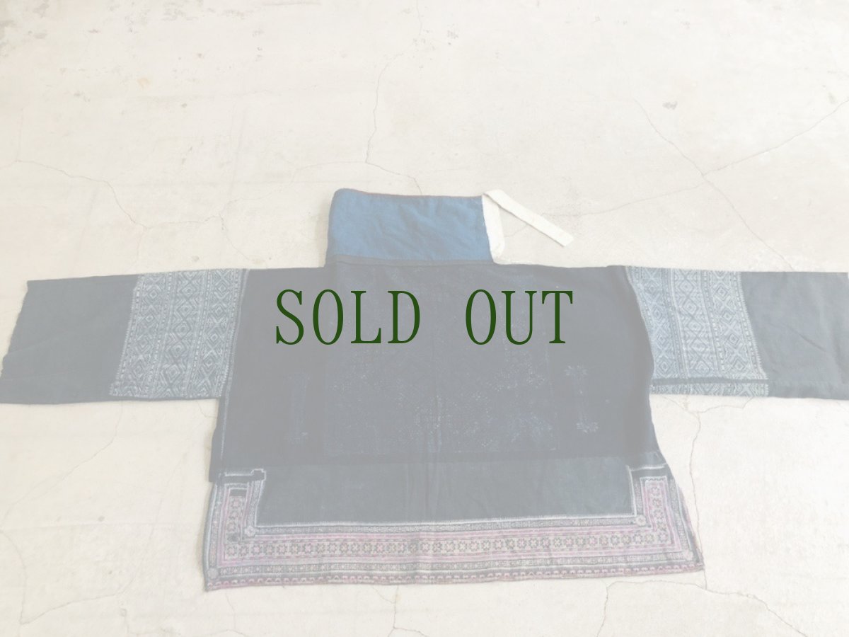 画像2: 花渓苗族　（貴陽花渓ミャオ族）　藍染上衣　・アンティーク　 (2)