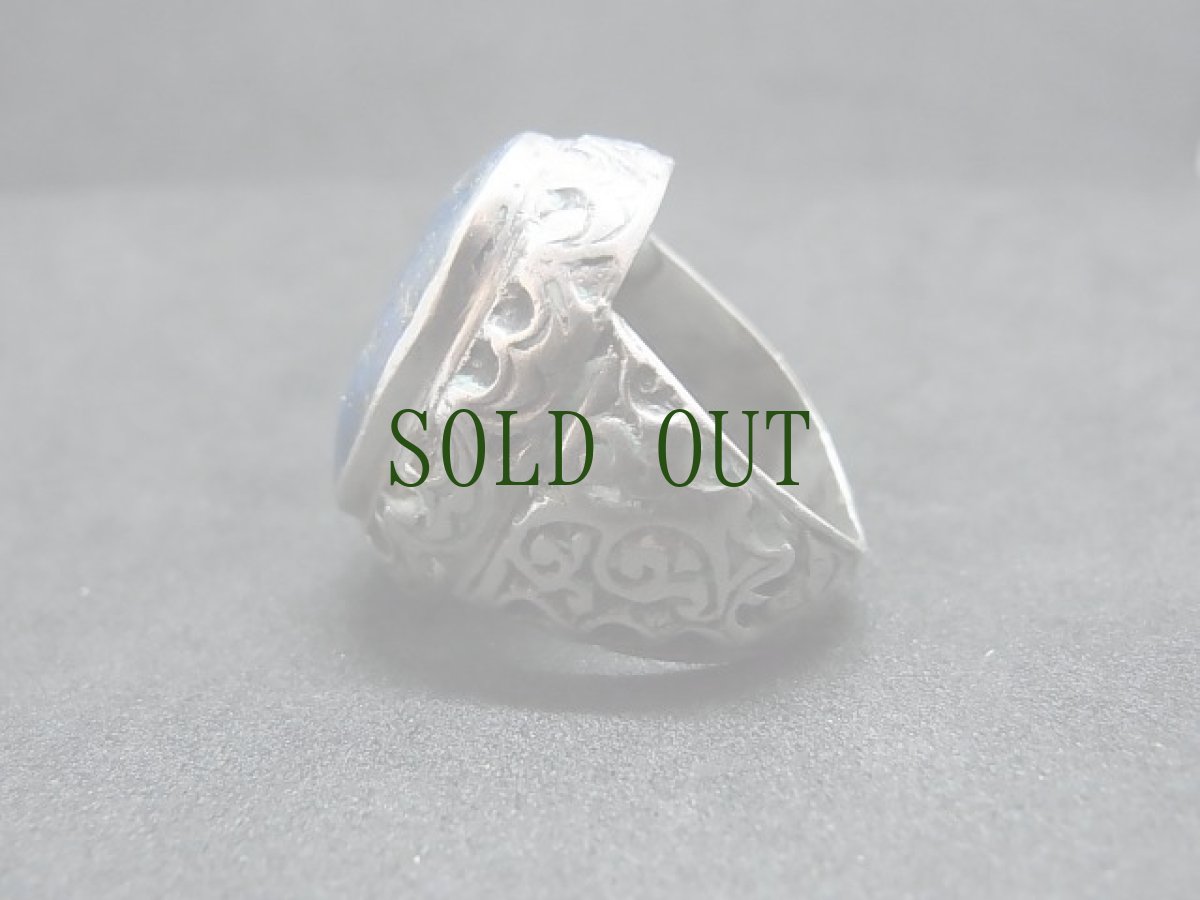 画像3: ペルシャ　インタリオ　シルバーリング　（ラピスラズリ） (3)