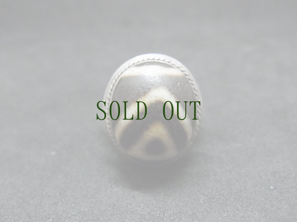 画像2: ドルジェ（dorje・金剛）　チベット　金剛天珠のシルバーリング　 (2)