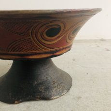 画像8: Yi zu old wooden bowl　（凉山彝族の木椀・供物入れ）アンティーク (8)
