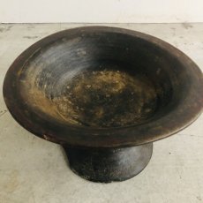 画像2: Yi zu old wooden bowl　（凉山彝族の木椀・供物入れ）アンティーク (2)