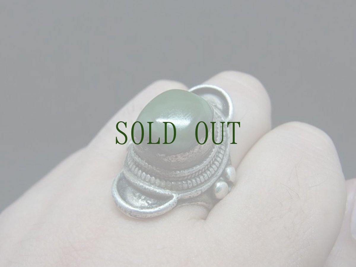 画像6: アンティーク　チベタン天然ターコイズ(yu)のシルバーリング　 (6)
