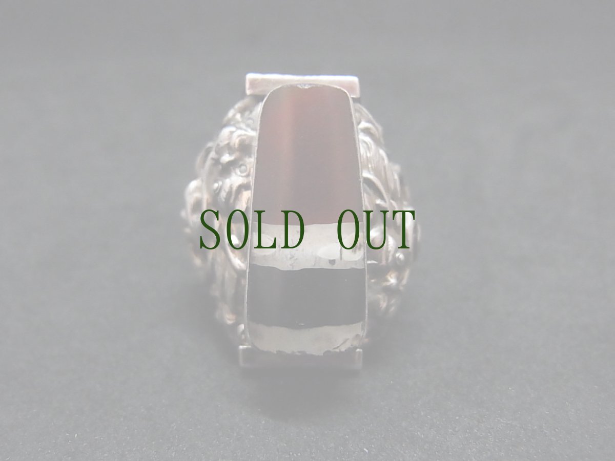 画像2: 古代チュムジーのシルバーリング　（Ancient dzi ）老天珠 (2)