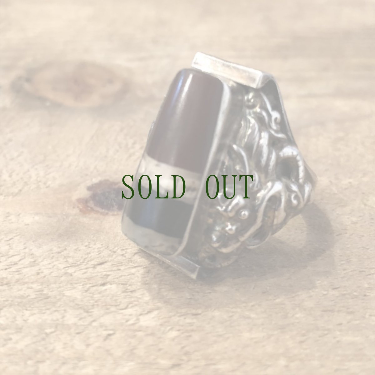 画像6: 古代チュムジーのシルバーリング　（Ancient dzi ）老天珠 (6)