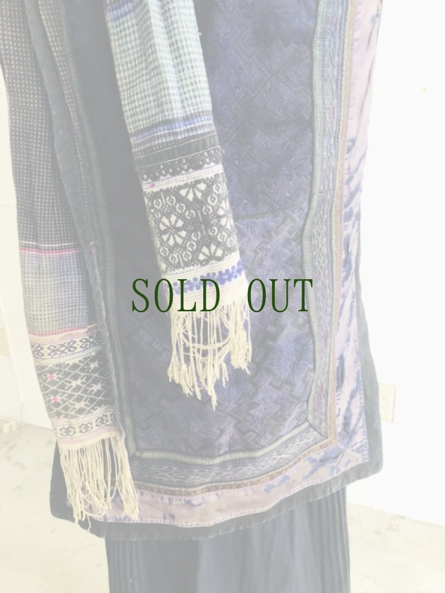 画像13: 貴州省貞豊（ジェンフォン）ミャオ族　背带（おんぶ布・おくるみ）　アンティーク (13)