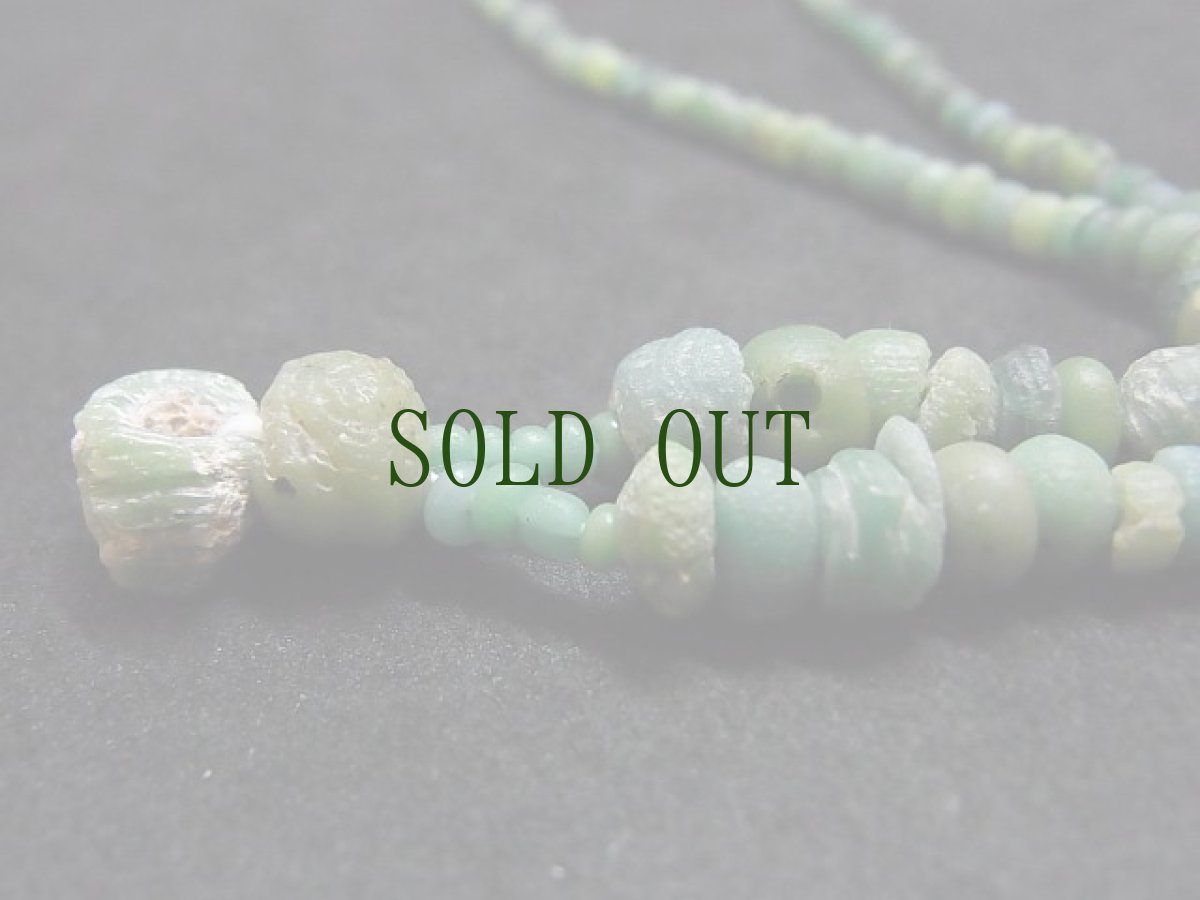 画像4: 古代ペルシャ（古代ローマン）とんぼ玉　（瑠璃珠一連） (4)