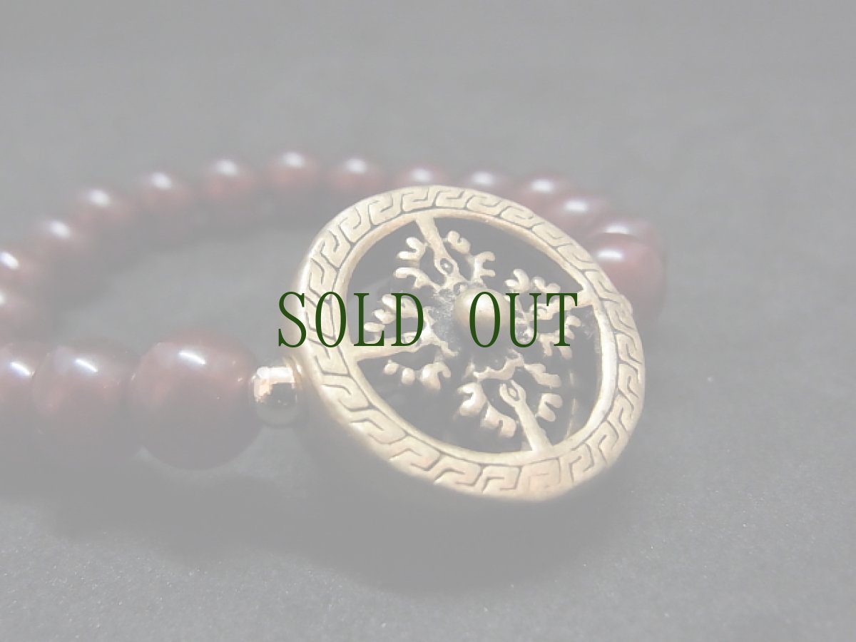 画像3: アンデシン（血珠)と羯磨金剛（ダブルドルジェ）のブレスレット (3)