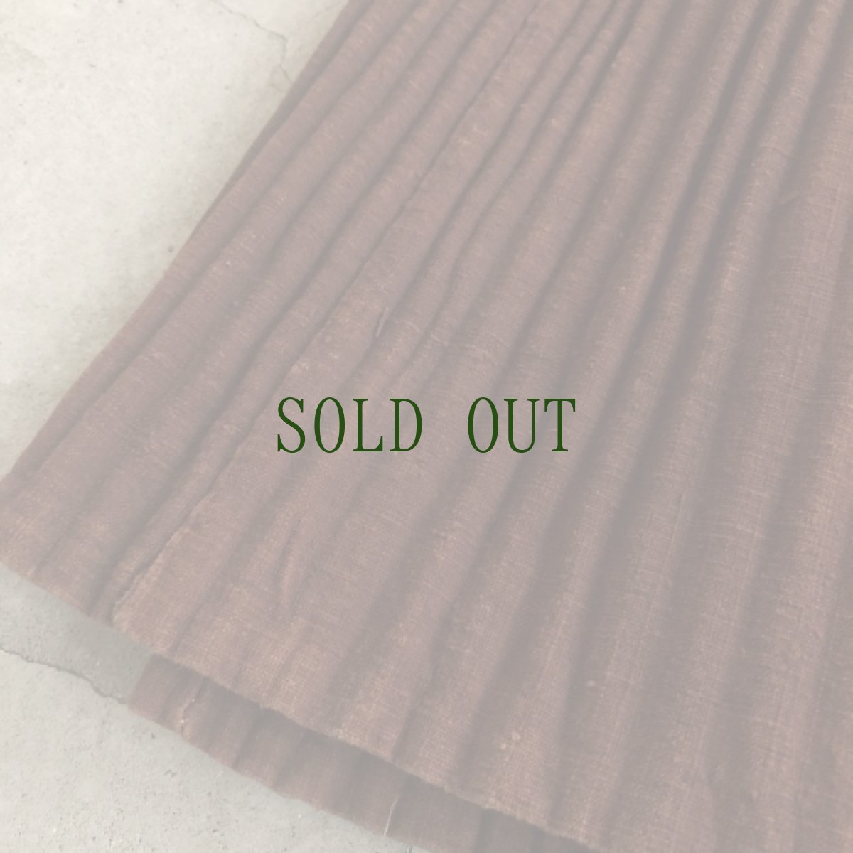 画像5: 貴州省　 布依族（プイ）　藍染・柿渋染　リバーシブル巻きスカート　ヴィンテージ (5)