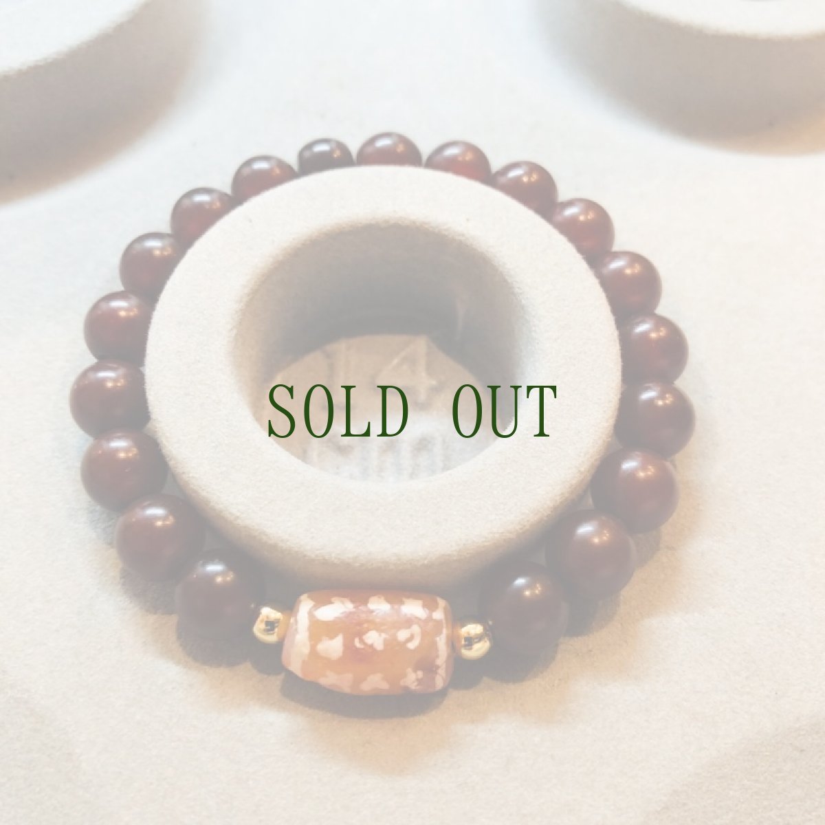 画像8: 古代エッチドカーネリアン（インダス文明）とチベットアンデシン（血珠）のブレスレット (8)