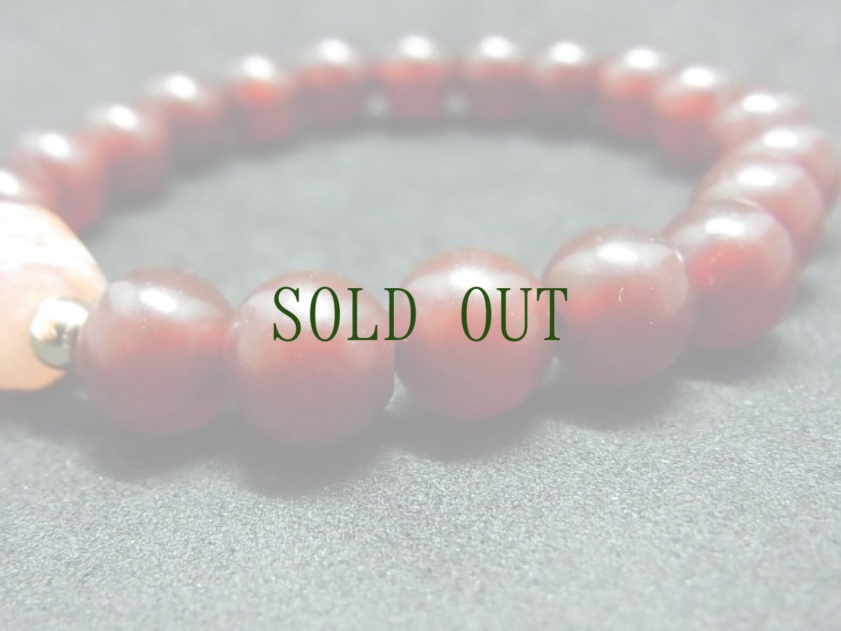 画像5: 古代エッチドカーネリアン（インダス文明）とチベットアンデシン（血珠）のブレスレット (5)