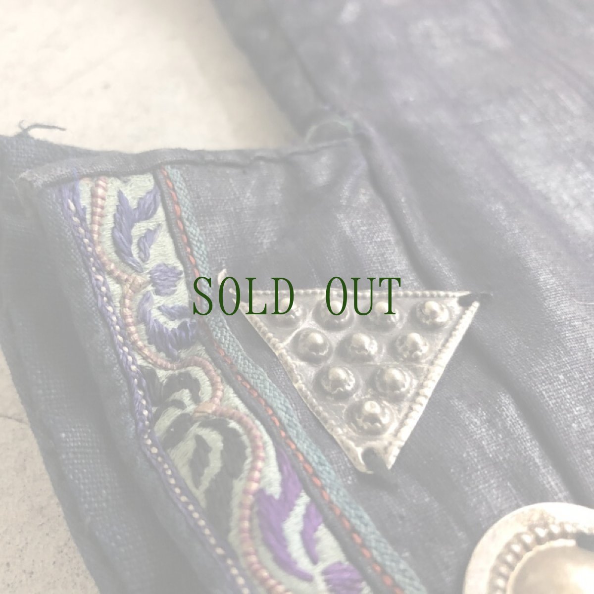 画像7: 雲南省文山　壮族(チワン)藍染（亮布）ジャケット　民族衣装（コレクション）　 (7)