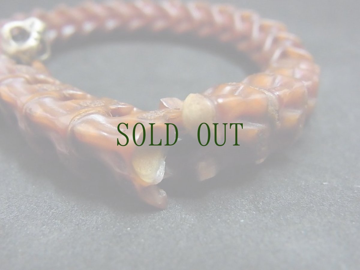 画像6: チベット　ドルジェ（金剛杵）と蛇骨のブレスレット (6)