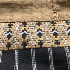 画像5: 貴州黄平苗族（huan ping miao）絹糸刺繍古裂（アンティーク・30×245cm） (5)