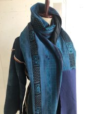 画像7: 貴州黄平苗族（huan ping miao）絹糸刺繍古裂（アンティーク・33×220cm） (7)