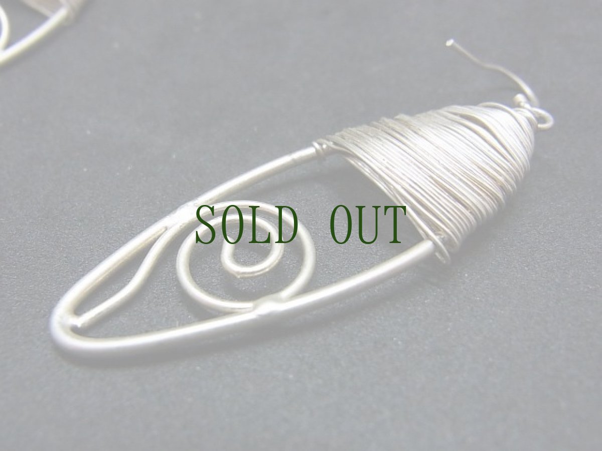 画像3: 貴州苗族（ミャオ族）のシルバーピアス(ミャオ銀) (3)