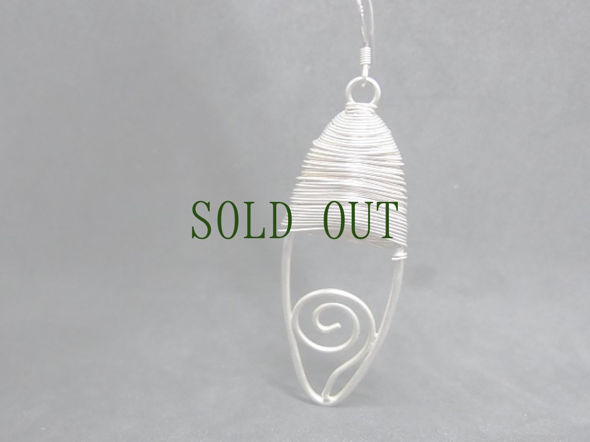 画像4: 貴州苗族（ミャオ族）のシルバーピアス(ミャオ銀) (4)