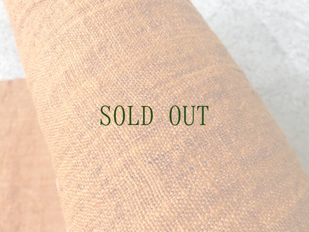 画像4: 貴州省ミャオ族　柿渋染め　手紬手織り苧麻　反物　（36ｃｍ×8,5ｍ）　ビンテージ (4)