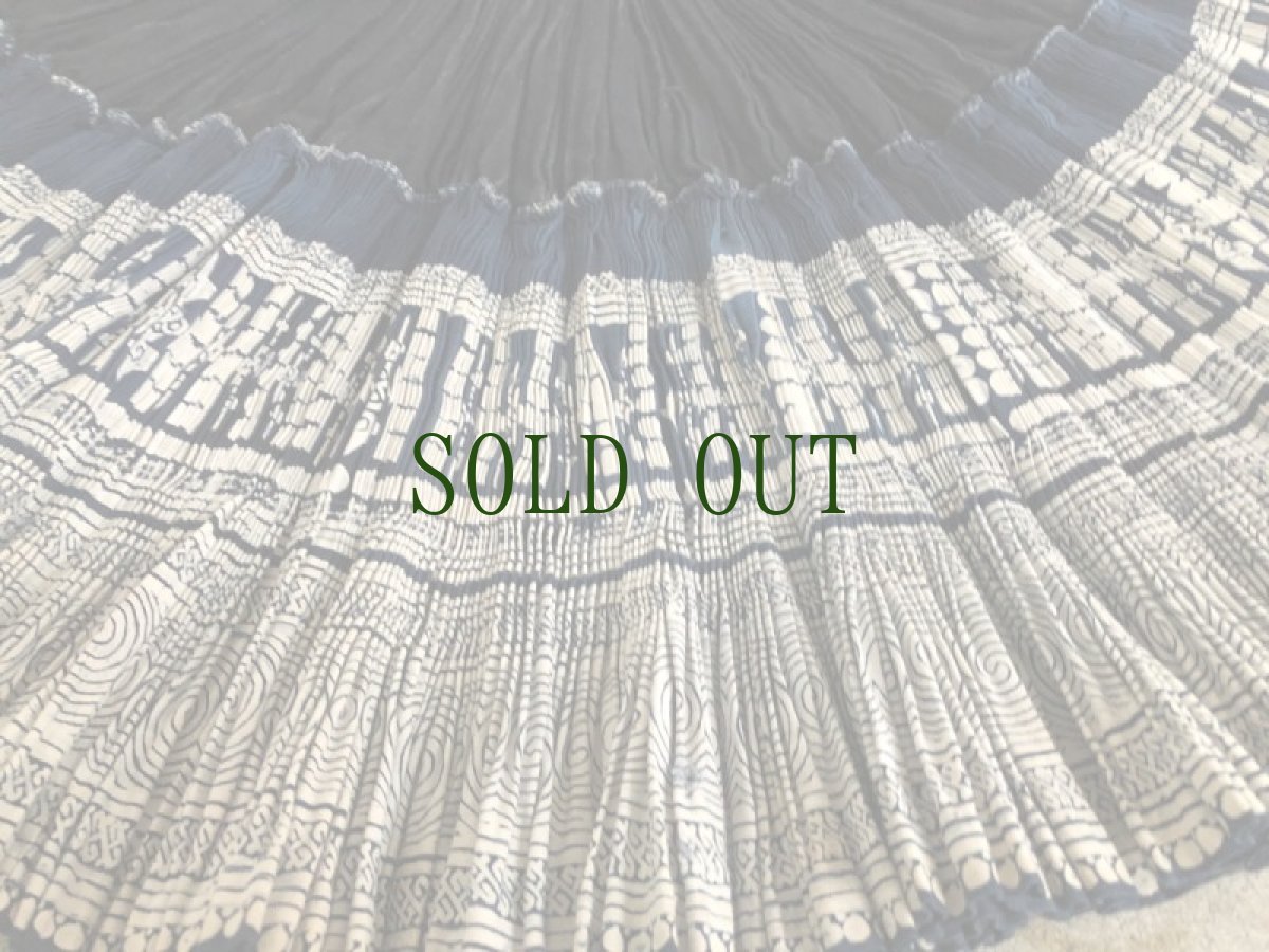 画像7: ガージア人　（貴州黄平県重安江式苗族(革家)）　藍染巻きスカート　 (7)