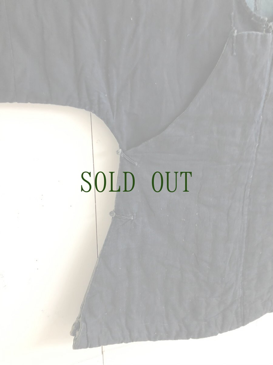 画像5: 貴州省　 布依族（プイ）本藍染木綿　ジャケット（アンティーク・生地厚め） (5)