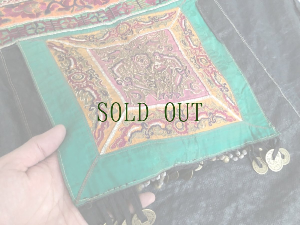 画像9: 広西チワン族自治州　侗族（dong ・トン）背帯（おんぶ布・おくるみ）　アンティーク (9)