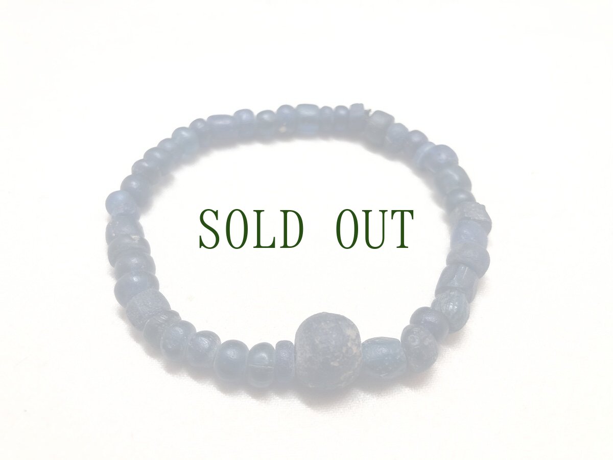 画像2: 古代ペルシャ（古代ローマン）とんぼ玉ブレスレット　（瑠璃珠） (2)