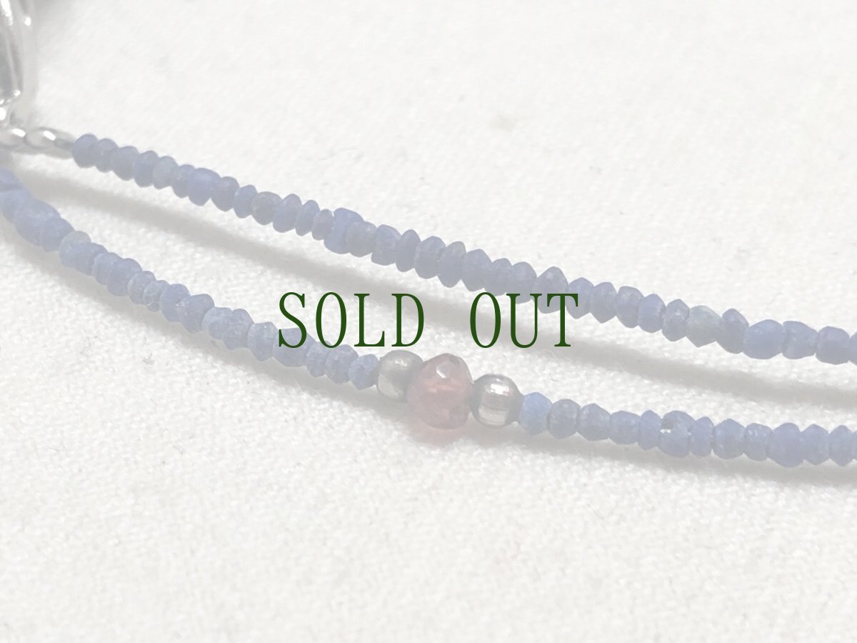 画像6: 古代ローマングラス（銀化ガラス）とラピスラズリのネックレス (6)