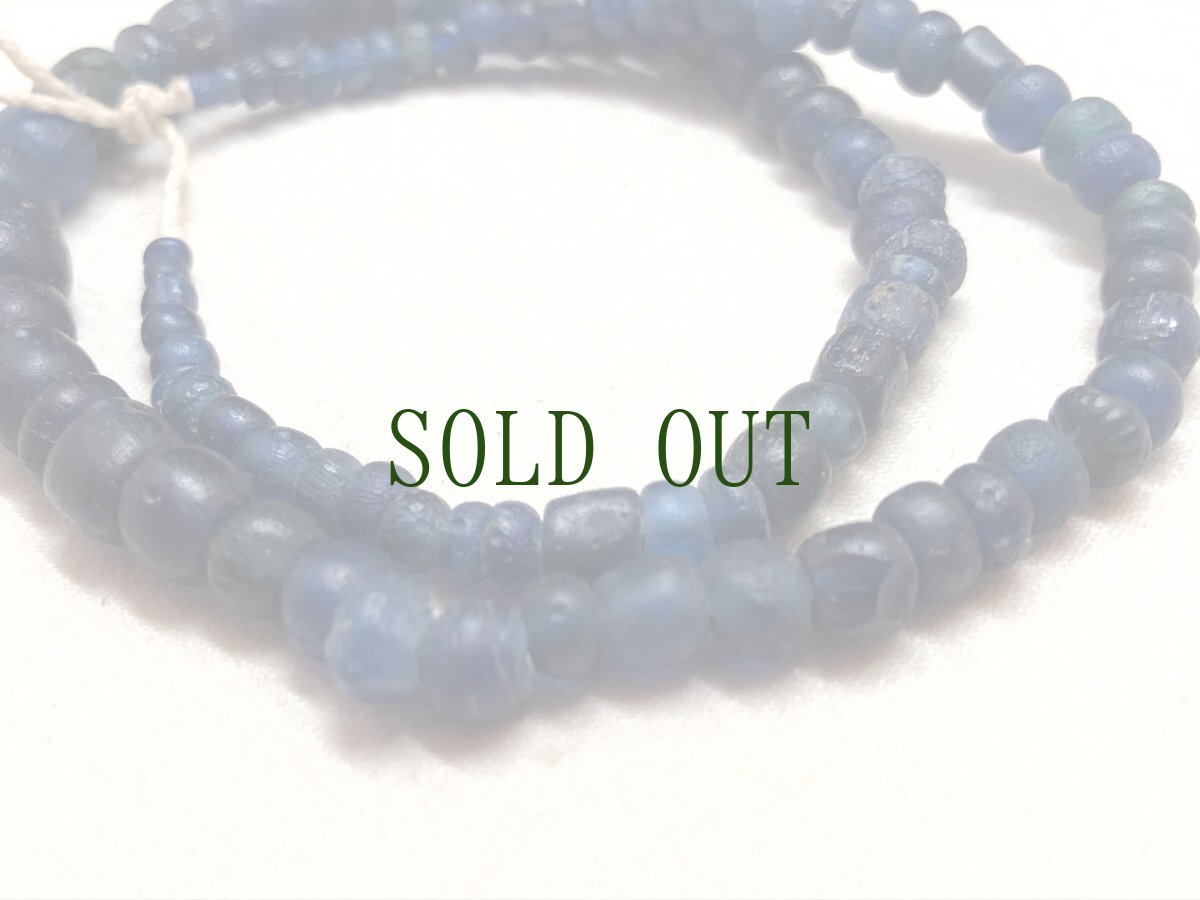 画像4: 古代ペルシャ（古代ローマン）とんぼ玉　（瑠璃珠一連） (4)