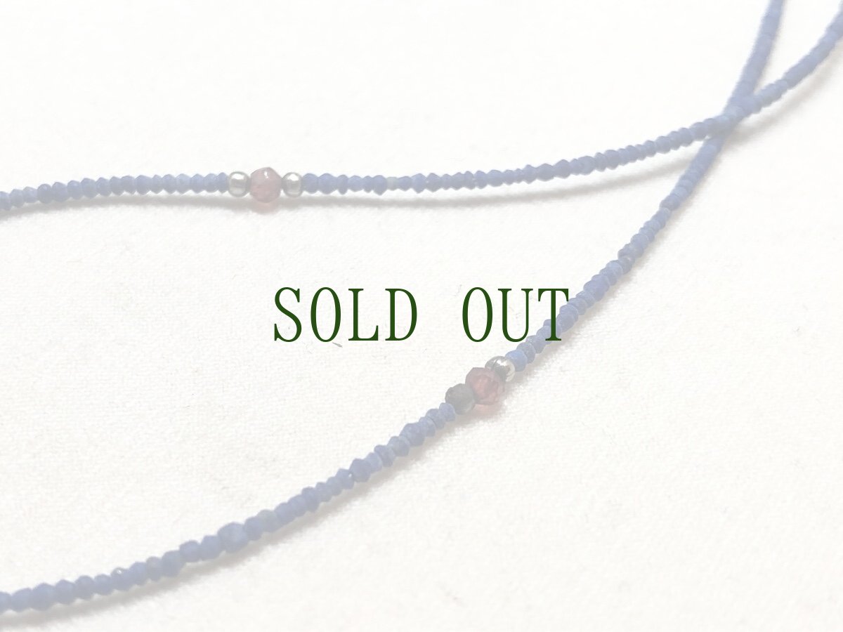 画像5: 古代ローマングラス（銀化ガラス）とラピスラズリのネックレス (5)