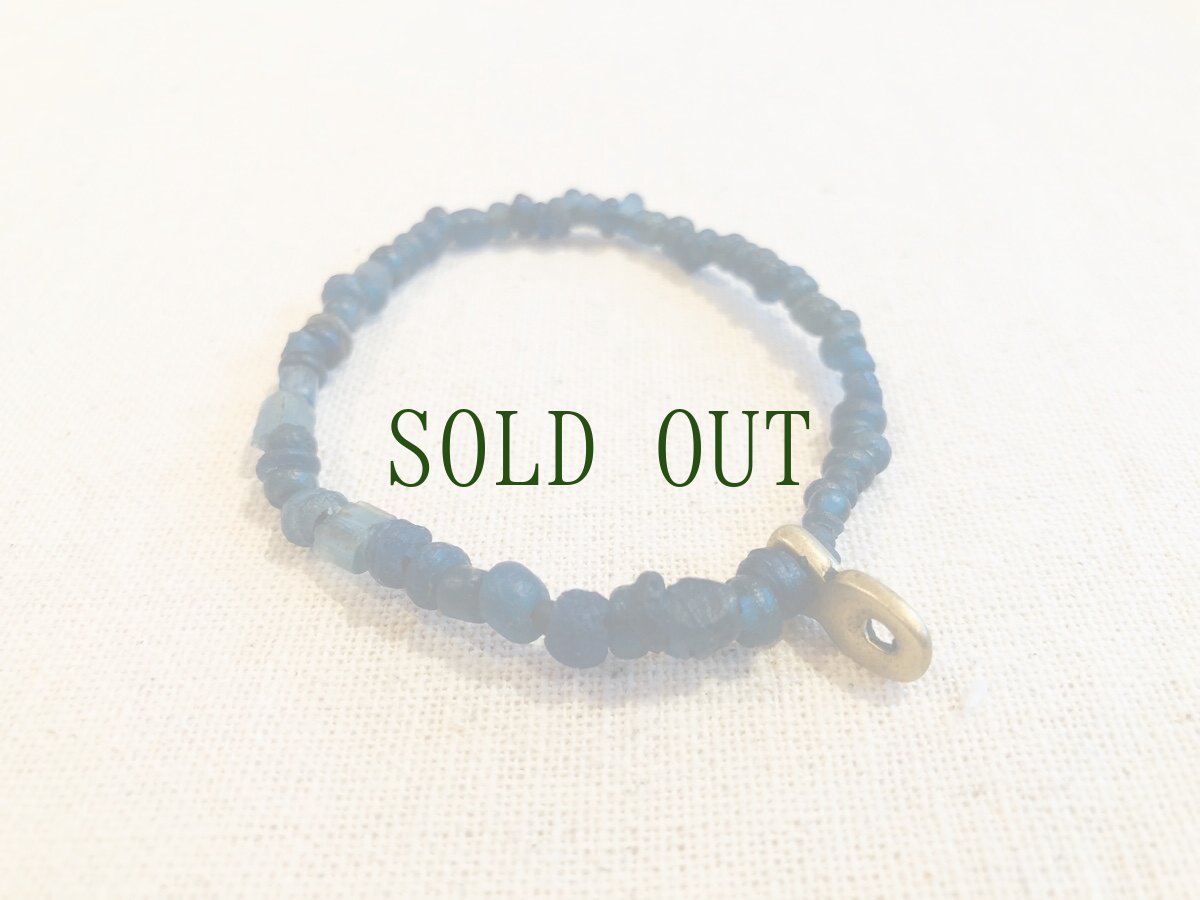 画像2: 古代ペルシャ(古代ローマン)とんぼ玉ブレスレット (瑠璃珠) (2)