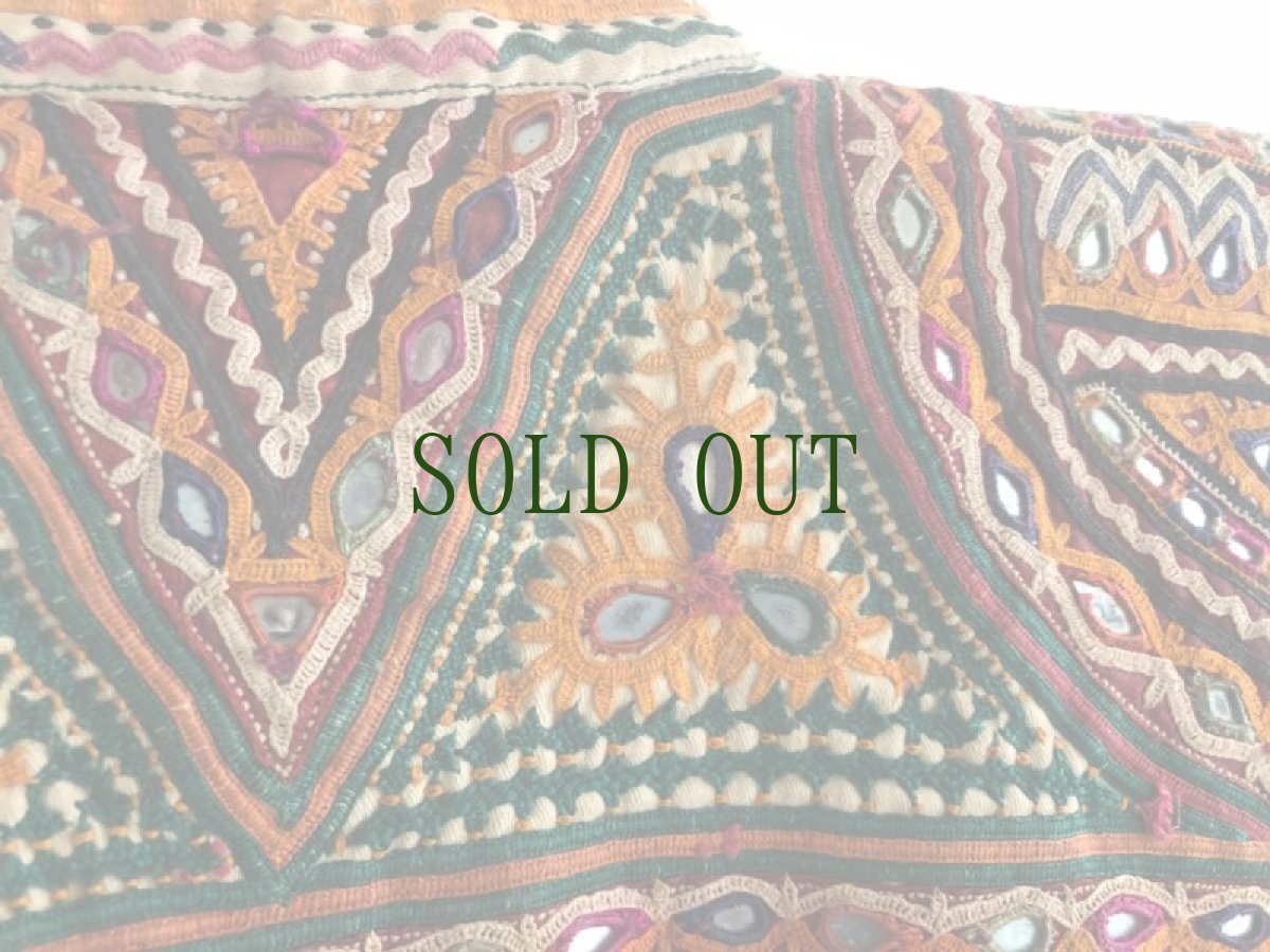 画像6: インド　グジャラート州　刺繍・ミラーワーク　壁飾り（アンティーク） (6)