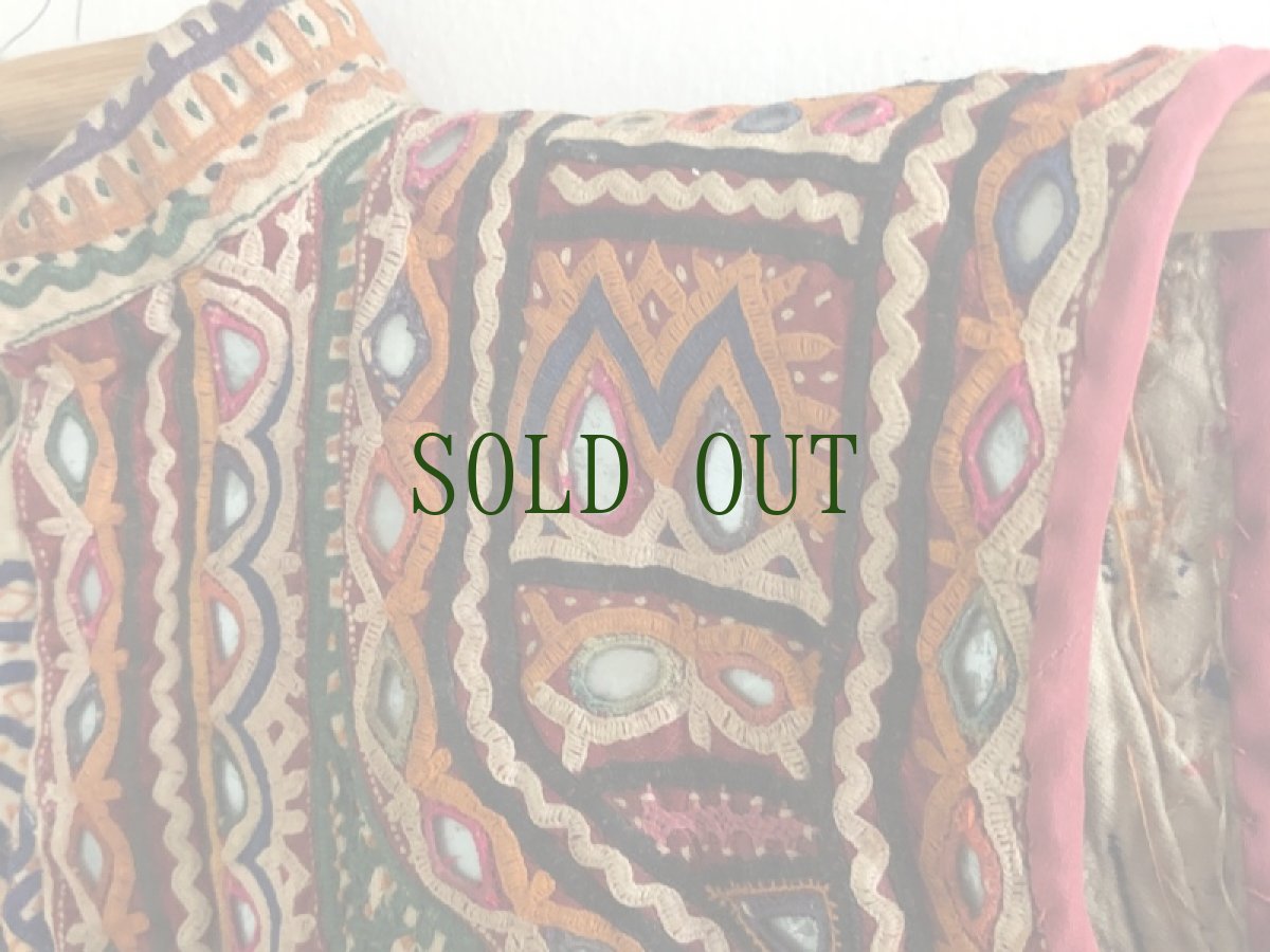 画像3: インド　グジャラート州　刺繍・ミラーワーク　壁飾り（アンティーク） (3)