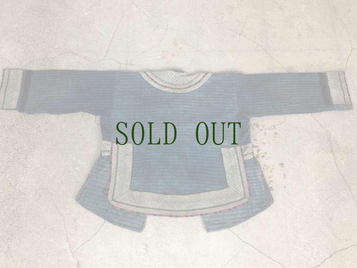 画像11: 雲南省麻栗坡县彝族（イ族）本藍染綿麻製（YI people’s traditional jacket） (11)