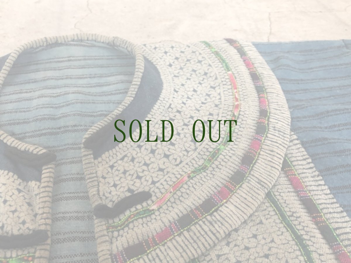 画像5: 雲南省麻栗坡县彝族（イ族）本藍染綿麻製（YI people’s traditional jacket） (5)