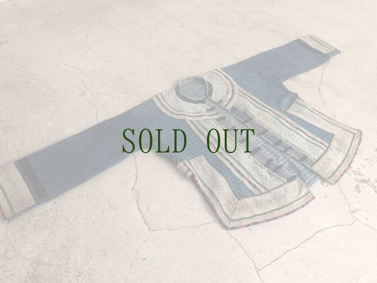 画像2: 雲南省麻栗坡县彝族（イ族）本藍染綿麻製（YI people’s traditional jacket） (2)