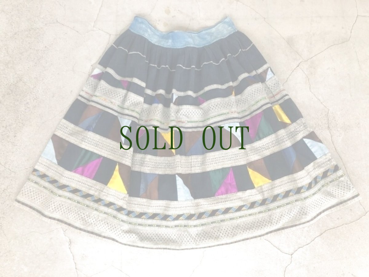 画像2: 雲南省麻栗坡县彝族（イ族）本藍染綿麻製（YI people’s traditional skirt） (2)