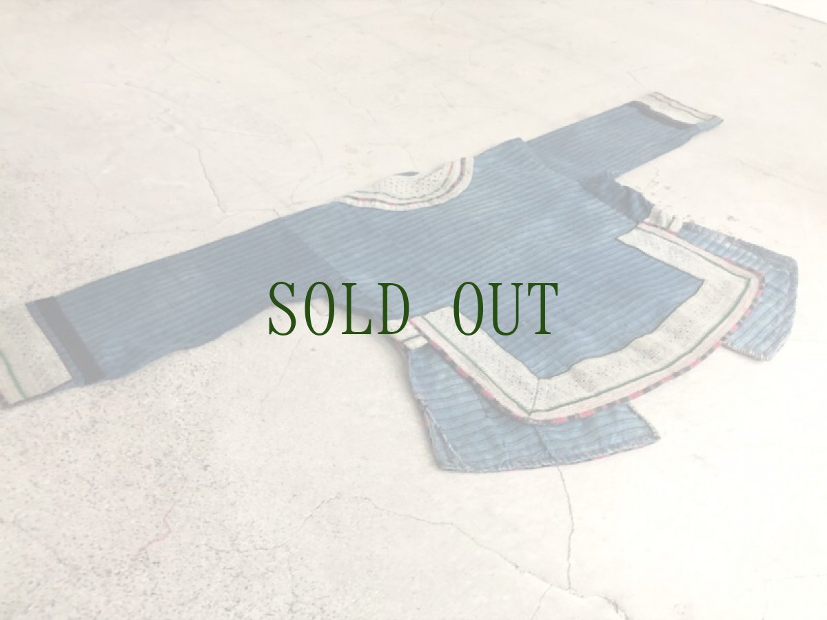 画像10: 雲南省麻栗坡县彝族（イ族）本藍染綿麻製（YI people’s traditional jacket） (10)