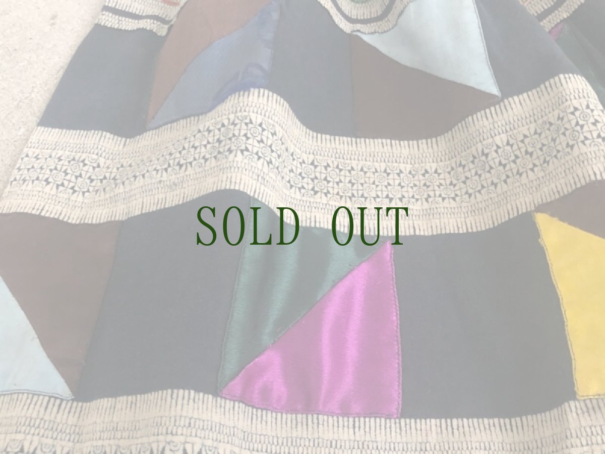 画像5: 雲南省麻栗坡县彝族（イ族）本藍染綿麻製（YI people’s traditional skirt） (5)