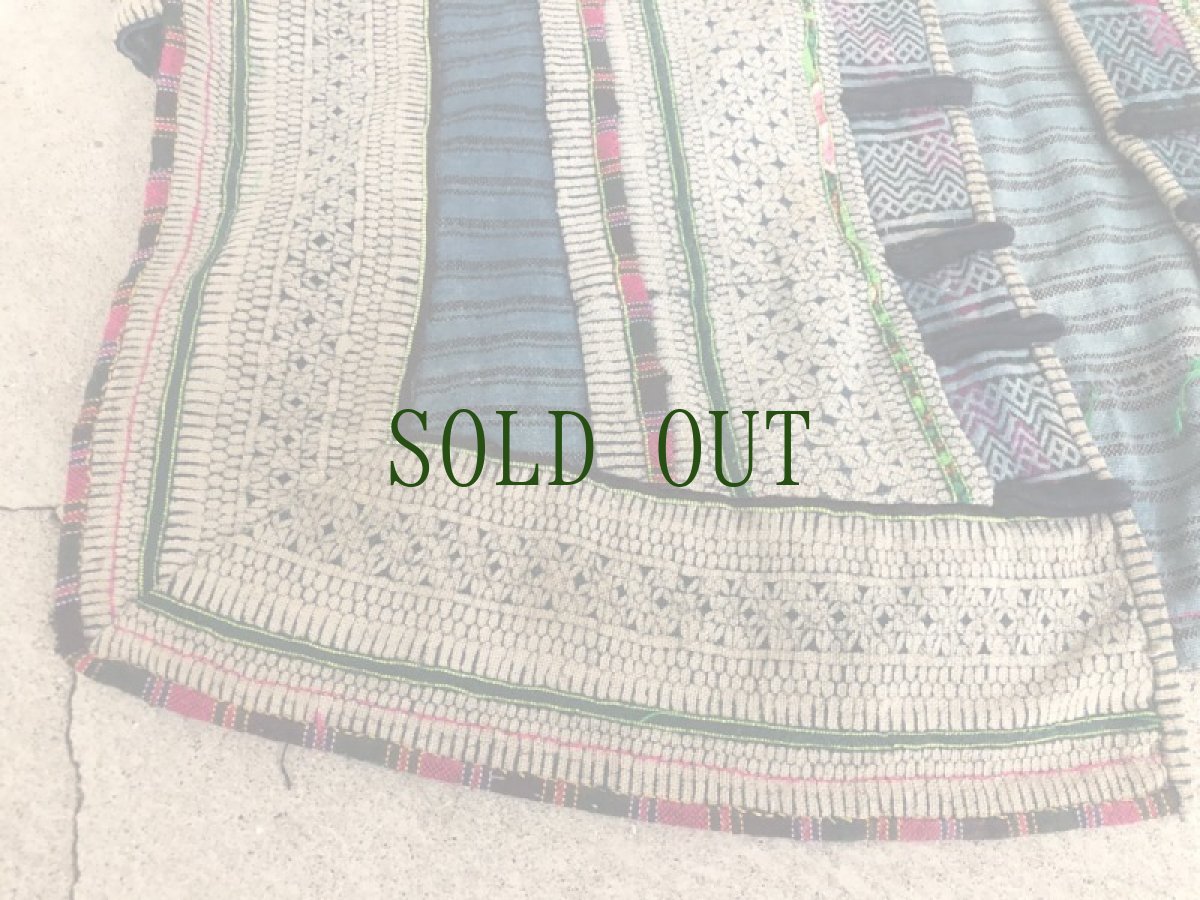 画像3: 雲南省麻栗坡县彝族（イ族）本藍染綿麻製（YI people’s traditional jacket） (3)