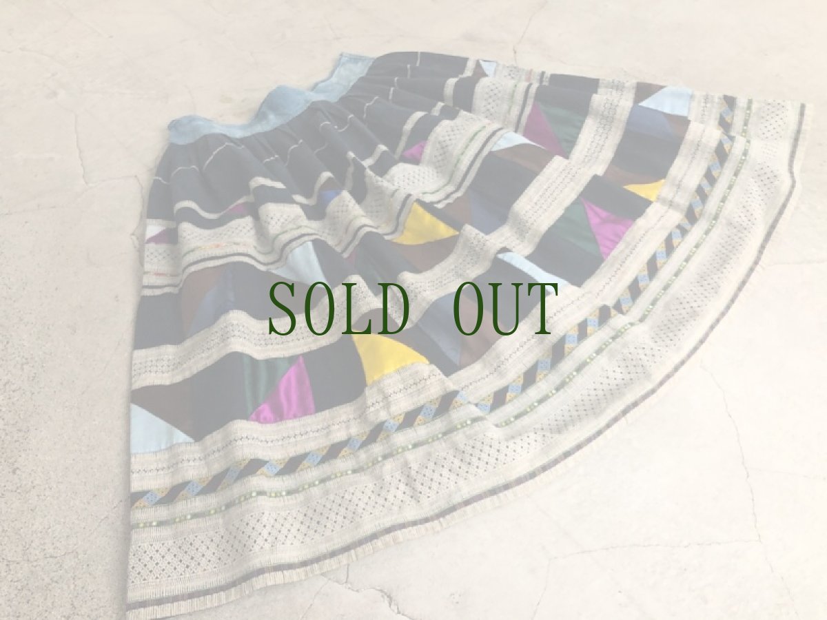 画像3: 雲南省麻栗坡县彝族（イ族）本藍染綿麻製（YI people’s traditional skirt） (3)