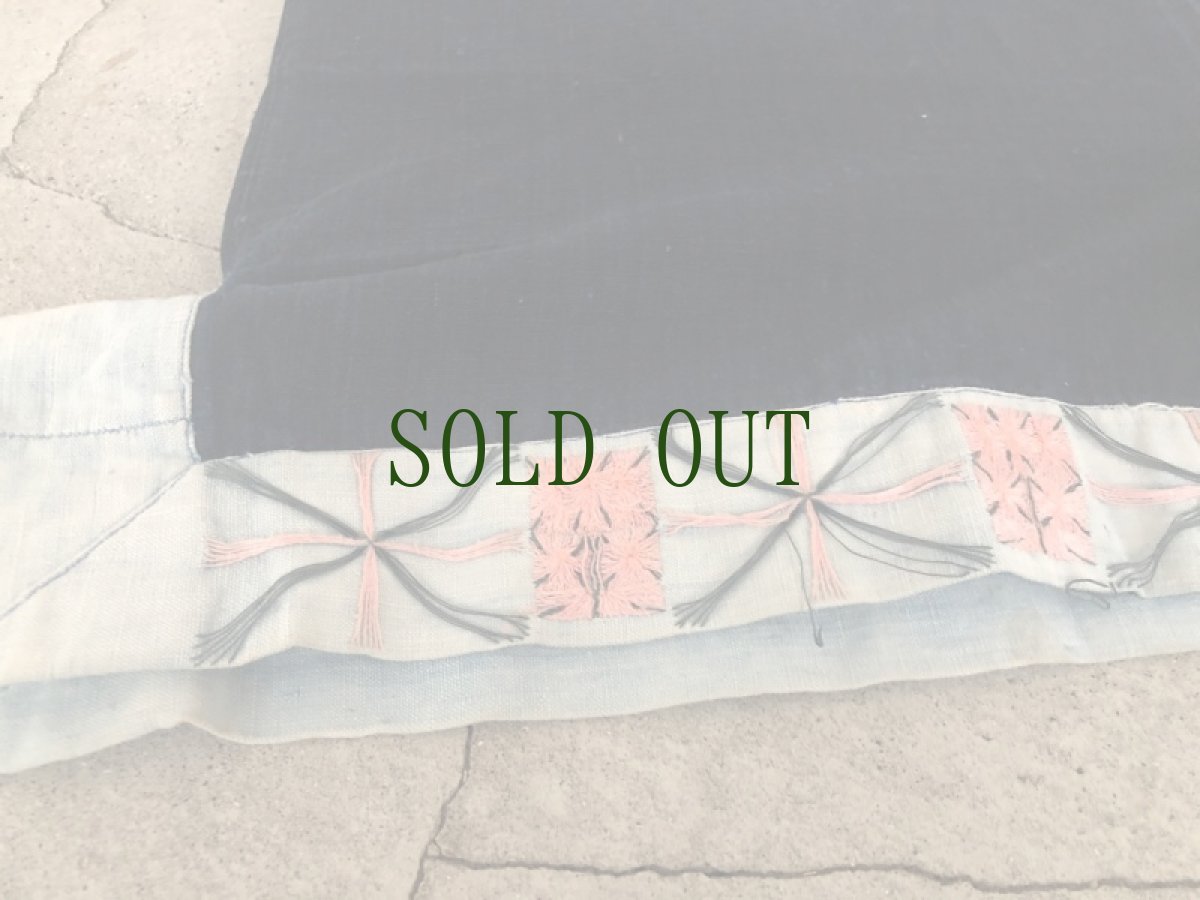 画像13: 広西省白裤瑶族（ヤオ支族）メンズジャケット（ビンテージ）木綿・藍染  (13)